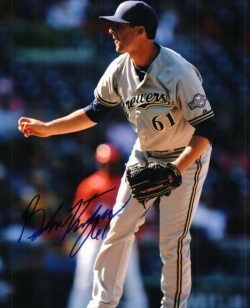 AUTOGRAPHED BRANDON KINTZLER 8X10 photo Milwaukee Brewers