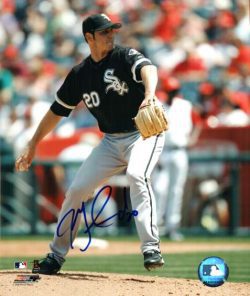 AUTOGRAPHED JON GARLAND 8x10 Chicago White Sox Photo