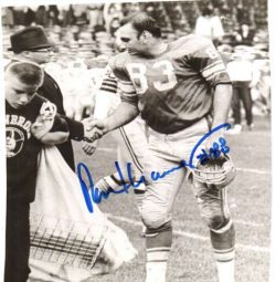 Autographed RON KRAMER 8X10 DETROIT LIONS Photo