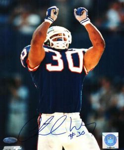 Autographed CHARLES WAY New York Giants photo
