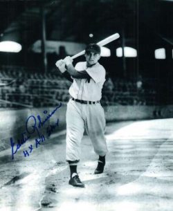 AUTOGRAPHED EDDIE ROBINSON photo  Washington Senators