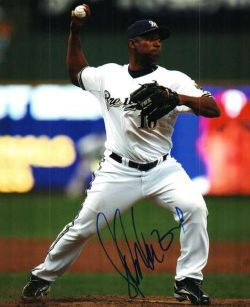AUTOGRAPHED SALOMON TORRES photo  Milwaukee Brewers