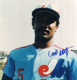 AUTOGRAPHED WILLIE MONTANEZ Montreal Expos Photo