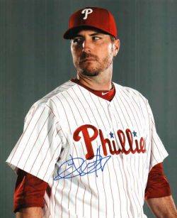 AUTOGRAPHED  CHAD QUALLS 8X10 photo  Philadelphia Phillies