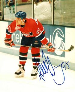 Autographed GILBERT DIONNE Montreal Canadiens Photo