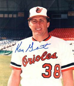 AUTOGRAPHED KEN GERHART photo  Baltimore Orioles