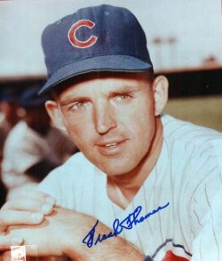 AUTOGRAPHED FRANK THOMAS Chicago Cubs Photo