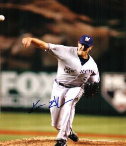 AUTOGRAPHED KAMERON LOE 8X10 photo  Milwaukee Brewers