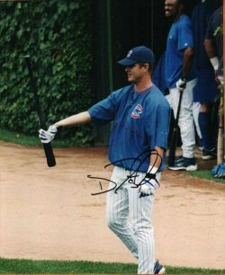 AUTOGRAPHED DAVID KELTON Chicago Cubs Photo