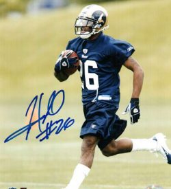 AUTOGRAPHED TYE HILL photo St Louis Rams