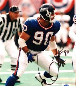 Autographed COREY WIDMAR New York Giants photo