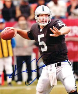 Autographed  KERRY COLLINS Oakland Raiders photo