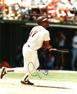 AUTOGRAPHED JOE CARTER SD Padres photo