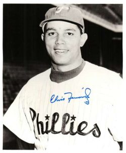 AUTOGRAPHED CHICO FERNANDEZ 8x 10 photo  Philadelphia Phillies
