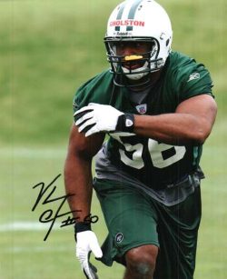 Autographed VERNON GHOLSTON 8X10 New York Jets photo