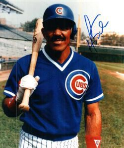 AUTOGRAPHED LUIS SALAZAR Chicago Cubs Photo