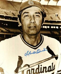 AUTOGRAPHED ORLANDO PENA St. Louis Cardinals photo