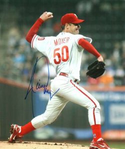 AUTOGRAPHED JAMIE MOYER photo  Philadelphia Phillies