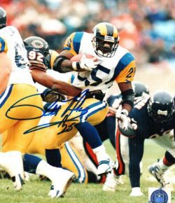 AUTOGRAPHED ROBERT HOLCOMBE photo St Louis Rams