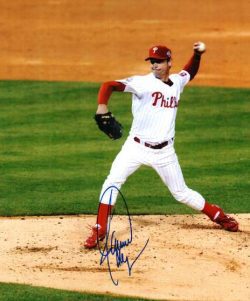 AUTOGRAPHED JAMIE MOYER photo  Philadelphia Phillies