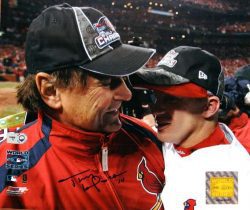 AUTOGRAPHED TONY LARUSSA 8x10 St. Louis Cardinals photo