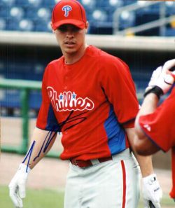 AUTOGRAPHED LUIS MONTANEZ photo Philadelphia Phillies