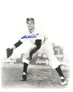 AUTOGRAPHED BOB WIESLER 8X10 New York Yankees Photo
