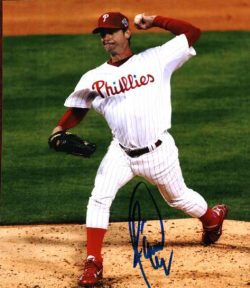 AUTOGRAPHED SIGNED photo JAMIE MOYER Phillies