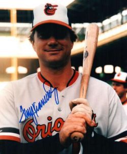 AUTOGRAPHED  photo TERRY KENNEDY Baltimore Orioles