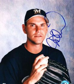 AUTOGRAPHED JEFF DAMICO photo  Milwaukee Brewers