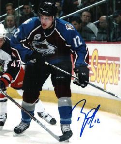 Autographed BRAD RICHARDSON Colorado Avalanche Photo