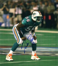 Autographed TWAN RUSSELL Miami Dolphins photo