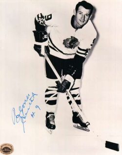 Autographed BRONCO HORVATH Photo - Chicago  Blackhawks