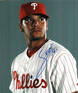 AUTOGRAPHED SEBASTIAN VALLE photo  Philadelphia Phillies