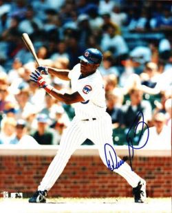 AUTOGRAPHED SANDY MARTINEZ Chicago Cubs Photo