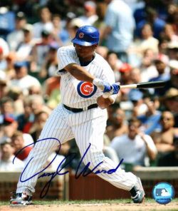 AUTOGRAPHED DARYLE WARD Chicago Cubs Photo