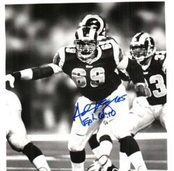 AUTOGRAPHED ANDY KING photo St Louis Rams