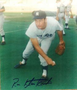 AUTOGRAPHED RON KLIMKOWSKI 8x10 New York Yankees Photo