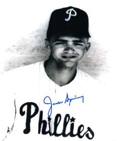 AUTOGRAPHED JACK SPRING photo  Philadelphia Phillies