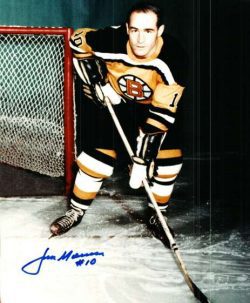 Autographed JIM MORRISON Boston Bruins  Photo