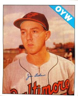 AUTOGRAPHED JIM LEHEW photo  Baltimore Orioles