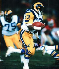 AUTOGRAPHED CHARLES WHITE 8x10 photo LOS ANGELES Rams