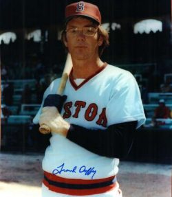 AUTOGRAPHED FRANK DUFFY  Boston Red Sox photo