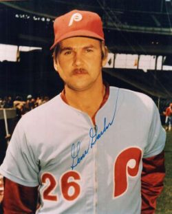 AUTOGRAPHED GENE GARBER 8X10 Philadelphia Phillies Photo