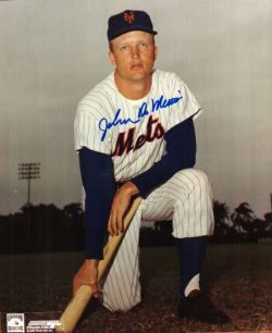 AUTOGRAPHED JOHN DEMERIT 8x10 New York Mets photo