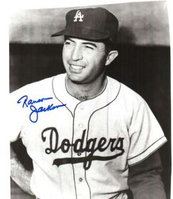 AUTOGRAPHED RANSOM JACKSON Los Angeles Dodgers photo