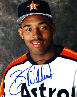 AUTOGRAPHED  photo BRIAN WILLIAMS Houston Astros