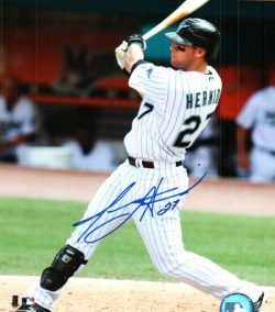 AUTOGRAPHED JEREMY HERMIDA 8X10 photo Florida Marlins