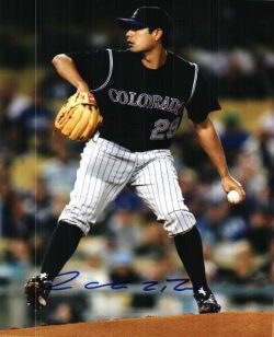 AUTOGRAPHED JORGE DELAROSA 8X10 Colorado Rockies Photo