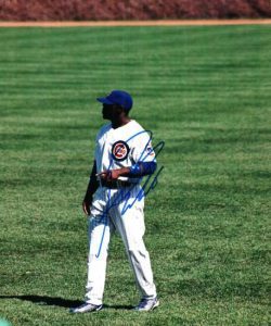 AUTOGRAPHED RONDELL WHITE Chicago Cubs Photo